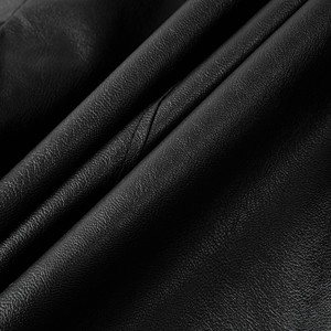 Chaqueta de Cuero con Cierre para Hombre, Diseño Personalizado con Logotipo OEM, Estilo Casual de Negocios para Hombres Jóvenes, Chaqueta de Cuero con Solapa Sencilla - Product Image 5