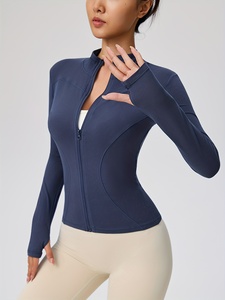 Womens Everyday Yoga <b>Jacket</b> Soft Touch Fitness Gym <b>Workout</b> Sportswear Custom Logo OEM ODM Private Label Manufacturer Wholesale - Product Image 1