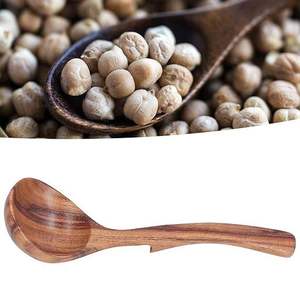 High Quality Modern Rose <b>Gold</b> Plated Mirror Long Handle Wooden Kitchen Utensil Set Eco Friendly Cooking Cutlery Spatula <b>Spoon</b> - Product Image 2