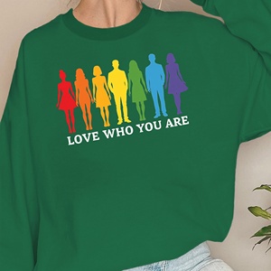 Pride Sudaderas estampadas informales para mujer LOVE for WHO YOU ARE Tela de punto - Product Image 1