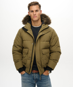 Custom Men’s Puffer <b>Jacket</b> For Winter Premium Casual Outdoor Wear For Men's Windproof <b>Zipper</b> Closure Side <b>Pockets</b> Men's Coat - Product Image 1