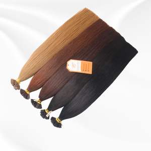 100% Color natural personalizable recto envío rápido punta plana extensiones de cabello humano compromiso de alta calidad 24/7 servicio No - Product Image 2
