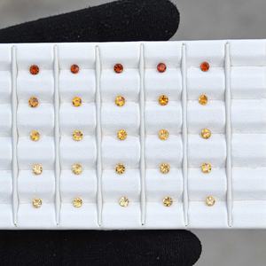 Joyería de piedras preciosas sueltas de corte brillante redondo facetado de citrino Natural de 3,5mm Compre piedras de calidad AAAA en línea de proveedor verificado - Product Image 4