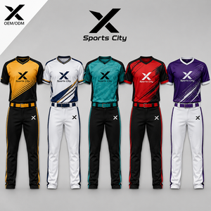 Ensemble de maillots de softball personnalisés pour hommes, numéros d'équipe personnalisés, fabricant en gros, coupe classique, kit de softball toutes saisons, vêtements de sport pour hommes - Product Image 1