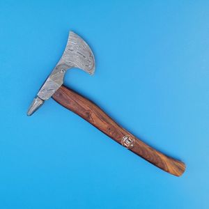 Hachas de Acero de Damasco con Mango de Madera Multiusos, Hacha Táctica de Alta Calidad para Campismo al Aire Libre con Mango de Madera - Product Image 1