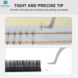 Good Supplier Durable Ergonomic Slotted Handle Eyelash Tweezers, Professional Stainless Steel Precision Tool for Lash Isolation - Product Image 5
