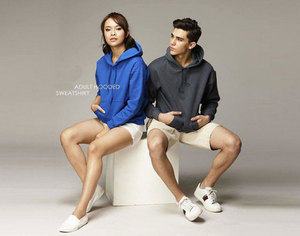 Sweat-shirt à capuche surdimensionné pour homme, 100% coton, couleur unie, pull décontracté, streetwear d'automne, coupe classique - Product Image 5