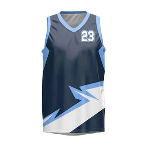 Conjunto de uniformes de baloncesto personalizable, material de poliéster, diseño sublimado para deportes de equipo y entrenamiento físico - Product Image 1