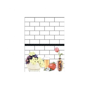 กระเบื้องเซรามิคติดผนังลายดอกไม้3D ทันสมัยดูเป็นไม้สูงกระเบื้องปูพื้นห้องครัวใช้ตกแต่งภายในร้านอาหาร - Product Image 1