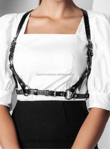 Leather Chest <b>Harness</b> <b>Belt</b> For Women Fashion Waist <b>Belt</b> Adjustable And Stylish For A Modern And Bold Look LWH-0088 - Product Image 4