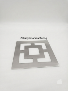 Sous-verres de luxe en acier inoxydable découpés au laser, motif géométrique classique, résistants à la chaleur, pour la vente en gros - Product Image 3