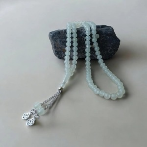 Tasbih en résine, style ethnique traditionnel fait main, chapelet de perles de foi islamique, finition haute brillance, idée cadeau turque, style perle - Product Image 2