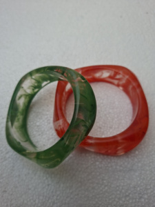 Elegant High Gloss Resin Bangle <b>Bracelets</b> Contemporary Fashion Link Accessories Handmade Multicolor Swirl <b>Boho</b> Jewelry Wholesale - Product Image 6