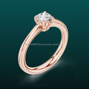 ALLURICH 14K Gold Plated Pure Gold Diamond <b>Ring</b> for Women Heavy Design for <b>Indian</b> Bridal Jewelry - Product Image 1