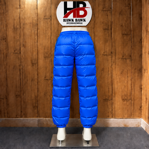 Pantalon d'hiver décontracté pour homme, coupe-vent, à taille élastique, matelassé, design matelassé, longueur intégrale, léger - Product Image 2