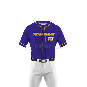 Uniforme de baseball durable pour hommes, pour joueurs d'équipe, avec logo et numéro personnalisés, léger et respirant pour un jeu professionnel - Product Image 4
