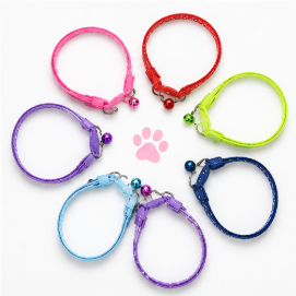 Dotted Cat <b>Collar</b> OEM ODM Custom Logo Adjustable Printed Kitten <b>Collar</b> with Bell Direct Manufacturer - Product Image 5