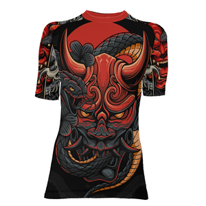 T-shirt de compression à manches courtes pour femmes, imprimé par sublimation, séchage rapide, pour l'entraînement BJJ MMA - Product Image 3