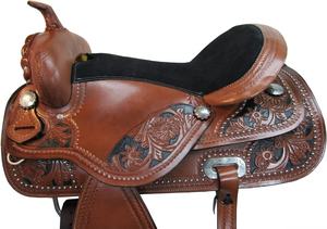 ชุดนักแข่งม้าหนังแท้คุณภาพพรีเมี่ยมอานม้าแบบตะวันตกและอังกฤษสำหรับขี่ม้า - Product Image 3