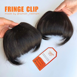Raw Vietnamese <b>Human</b> <b>Hair</b> <b>Wig</b> With Fringe Clip Easily to Apply <b>HD</b> <b>Lace</b> Frontal <b>Wig</b> for Black Women Best Quality Wholesale Price - Product Image 1