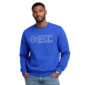 Felpa girocollo Phi Beta Sigma in ciniglia con design classico, comfort e stile premium per la fraternità greca - Product Image 1