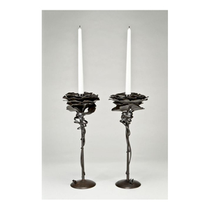 Designer Metal Votive Candle <b>Holder</b> with Modern Artistic Cut Pattern for Luxury Living Room Ambience - Product Image 5