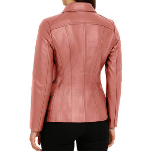 Service OEM ODM disponible. Veste en cuir pour femme, design moderne, matériaux de qualité supérieure et idéale pour tous les jours. - Product Image 4