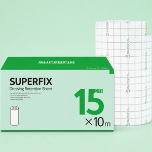 Bandages de protection sportifs Superfix 15cm x 10m, rouleau adhésif non tissé, bandage de fixation, ruban médical, pansement médical - Product Image 4