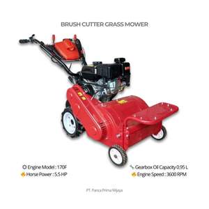 Moteur de débroussailleuse à essence SAAM 5,5 CV de haute qualité avec boîte de vitesses |   Tondeuse à gazon de 40 cm avec poignée réglable pour l'agriculture - Product Image 2