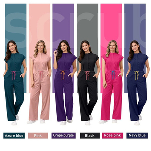 Combinaison médicale confortable pour femmes, combinaison d'infirmière une pièce, tenue de travail d'hôpital, tissu extensible, uniforme de soins de santé - Product Image 4