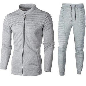 Ensemble de survêtement d'hiver deux pièces personnalisé pour homme, à séchage rapide, avec sweat à capuche mi-lourd à manches longues et respirant - Product Image 5