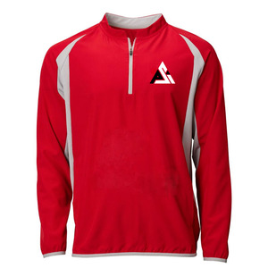 Custom Made Baseball Softball Cage <b>Jacket</b> Quarter Zip <b>Jacket</b> Long Sleeve <b>Pullover</b> Style Short Sleeve <b>Men's</b> <b>Jackets</b> - Product Image 1