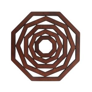 Al por mayor Salvamanteles de madera tallada a mano con diseño elegante y corte láser, resistente al calor, protector para mesa de cocina y comedor - Product Image 2