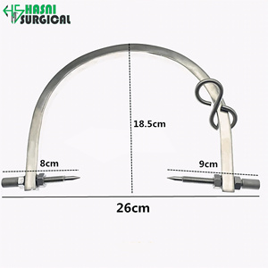 Pinzas de tracción craneal Gardner Wells con marco en forma de U, diámetro de pin craneal ajustable, instrumento quirúrgico ortopédico - Product Image 6