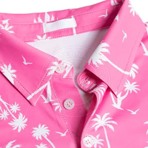Vêtements d'extérieur pour adultes, polos de golf pour jeunes avec manches à bordure côtelée, patte de boutonnage dissimulée, tombé fluide et tenue de club élégante - Product Image 3