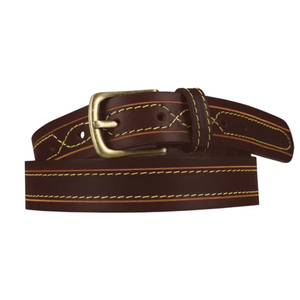 Ceinture en cuir de vachette classique et tendance avec boucle en alliage à motif uni, respirante et écologique - Product Image 4