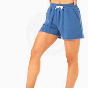 Shorts décontractés pour femmes en molleton de coton doux, coupe ample, pour la maison et le style urbain, en vente en ligne - Product Image 4