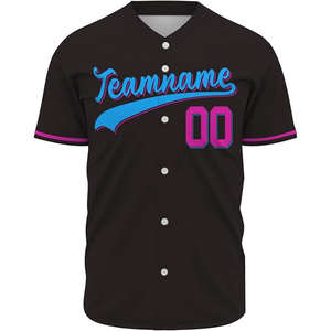 Venta al por Mayor de Camisetas de Béisbol Sublimadas Transpirables con Colores y Logotipos Personalizados, Poliéster/Algodón, Antibacterianas, de Secado Rápido - Product Image 6