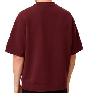 Custom Logo Men's O-Neck <b>Drop</b> Shoulder Oversized Tee Shirt Ultra Soft Breathable 100% Cotton Great Quality Print Pattern 300g - Product Image 4