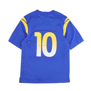 เสื้อฟุตบอลอเมริกันแบบซับลิเมชั่นสั่งทำพิเศษปี 2025 ผ้าระบายอากาศ คอวี แขนสั้น เสื้อแข่งขัน พิมพ์หมายเลข สำหรับทีม - Product Image 2