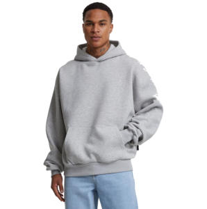 Sudadera con capucha 100% algodón estilo urbano, forro polar grueso, peso pesado, talla grande, con logo personalizado, para hombre. - Product Image 1