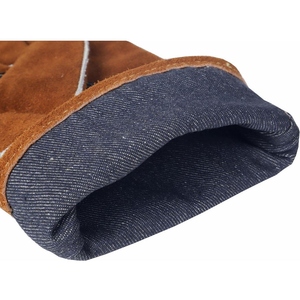 Gants de soudage en cuir de vachette renforcé haute performance, résistants aux flammes, antistatiques, robustes, pour la sécurité industrielle - Product Image 5