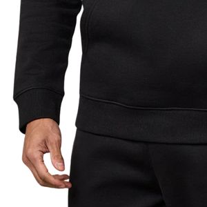 Sudadera con Capucha Negra para Hombre, Informal, de Forro Polar, Manga Larga, Ropa Deportiva, Ropa de Gimnasio, Moda de Invierno - Product Image 6