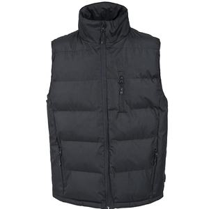 Gilet matelassé d'hiver respirant sans manches à col mandarin de couleur unie pour homme, vente en gros - Product Image 2