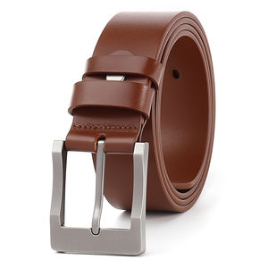Ceinture décontractée de luxe réglable en cuir de vachette écologique de haute qualité, style vintage, avec boucle ardillon – Meilleures ventes fournisseurs - Product Image 3