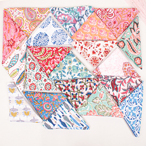 Foulard carré vintage en coton, mouchoir multifonctionnel, bandanas colorés, accessoires de mode ethniques unisexes pour l'été - Product Image 6