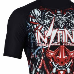 Chemises de compression à manches courtes unisexes, design OEM, entièrement sublimées, respirantes, séchage rapide, antibactériennes pour BJJ et salle de sport - Product Image 2