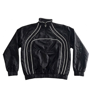 New RTS High Sales Custom Printed Logo Black High Quality Men's Nylon <b>Wind</b> <b>Breaker</b> Shorts Sets Stylish Men Set Streetwear Jacket - Product Image 2