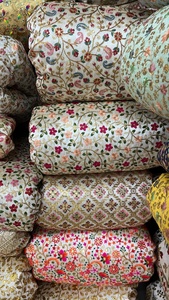 Tissu brodé Honey Lace élégant en viscose Banglori, broderie de designer, poids moyen, pour costumes de mariage garçons et filles - Product Image 5