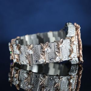 Reloj de Lujo Unisex Mecánico de Aleación Cuadrado de Acero Inoxidable al por Mayor, 16mm, con Diamantes VVS, Totalmente Iced, Joyería Hip Hop, Zafiro - Product Image 5